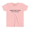 From The Trap With A Testimony Youth Short Sleeve Tee