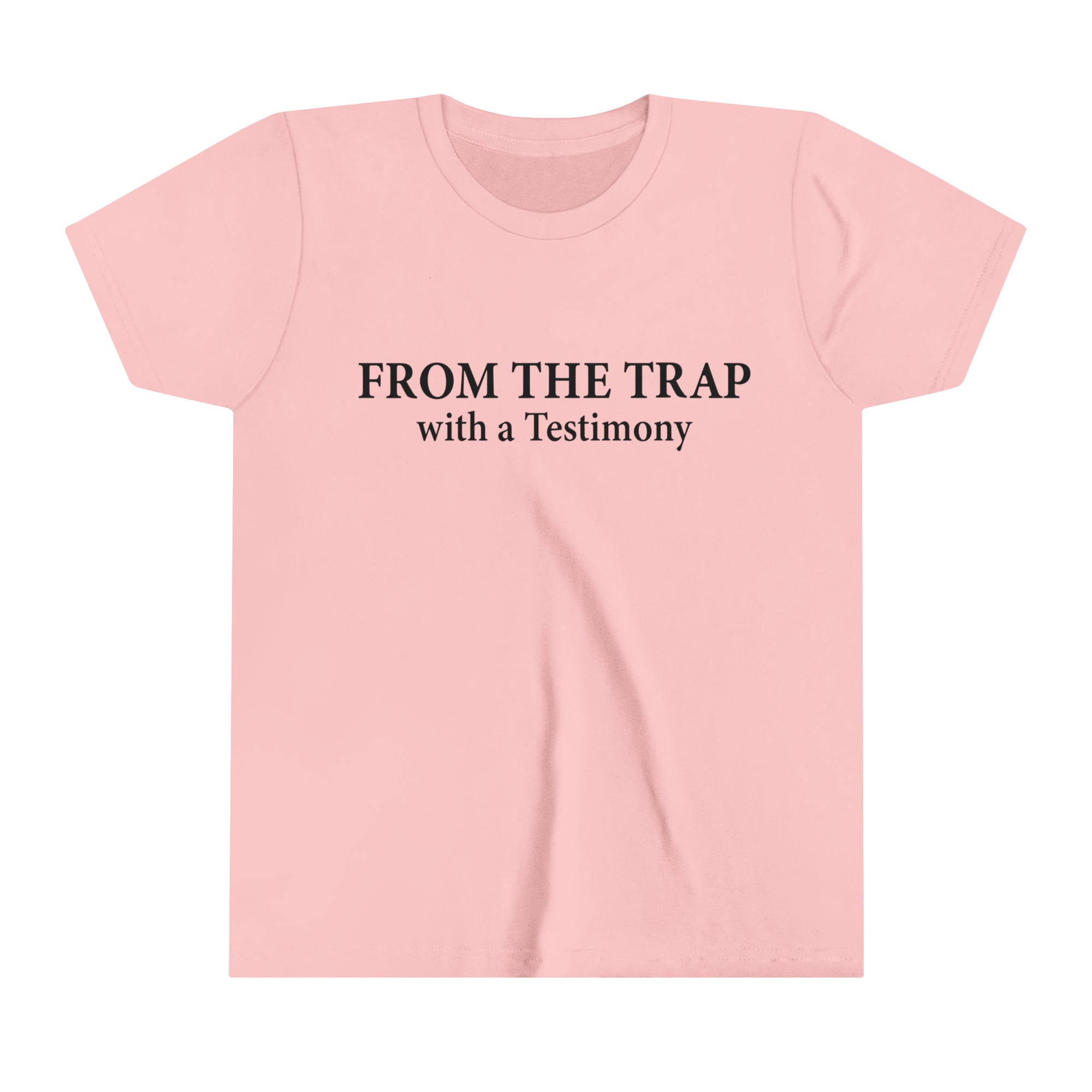 From The Trap With A Testimony Youth Short Sleeve Tee