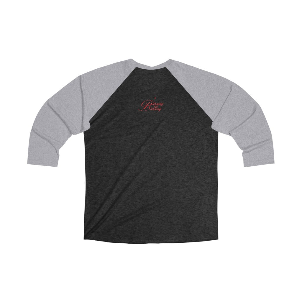 From The Trap With A Testimony Unisex Tri-Blend 3/4 Raglan Tee