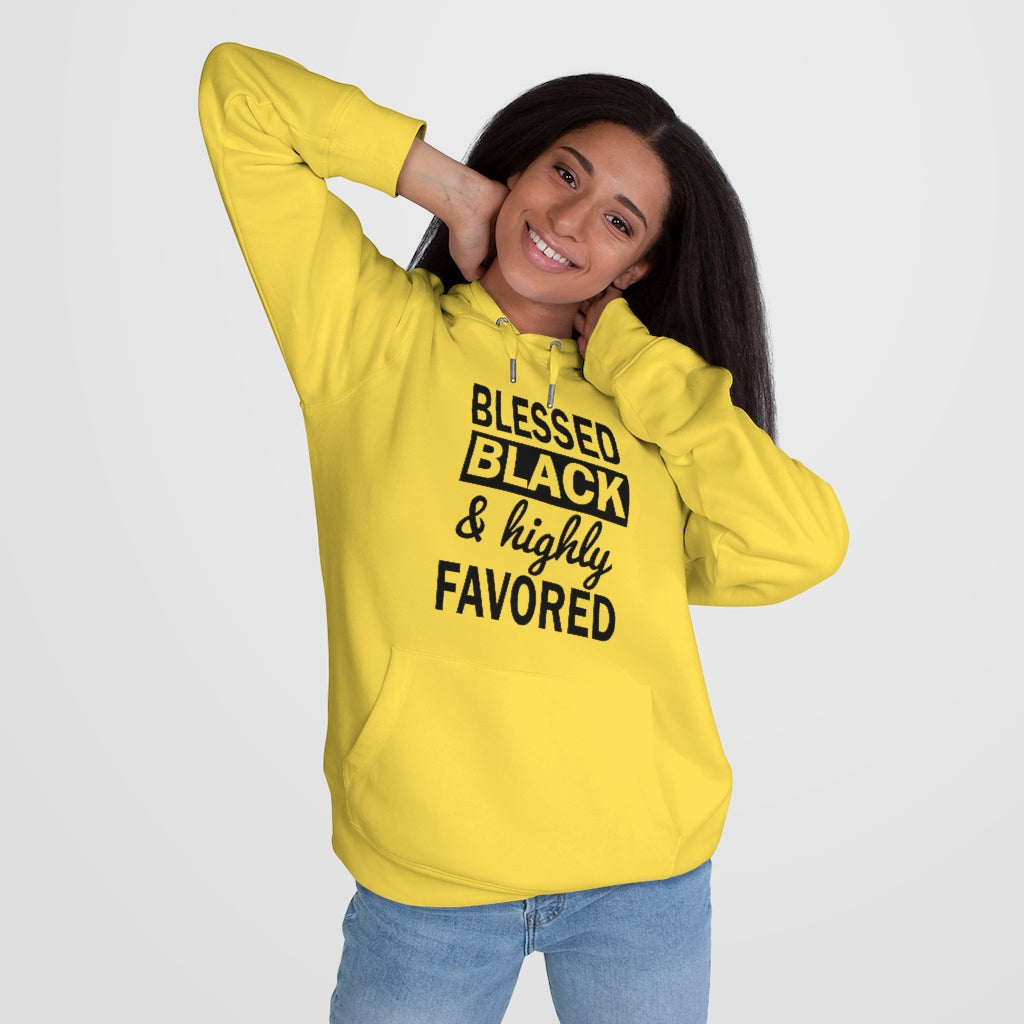 Blessed Black and Highly Favored - King Hooded Sweatshirt