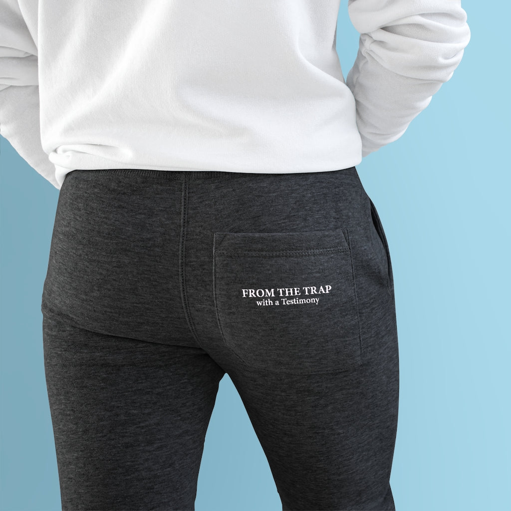 From The Trap With A Testimony Premium Fleece Joggers