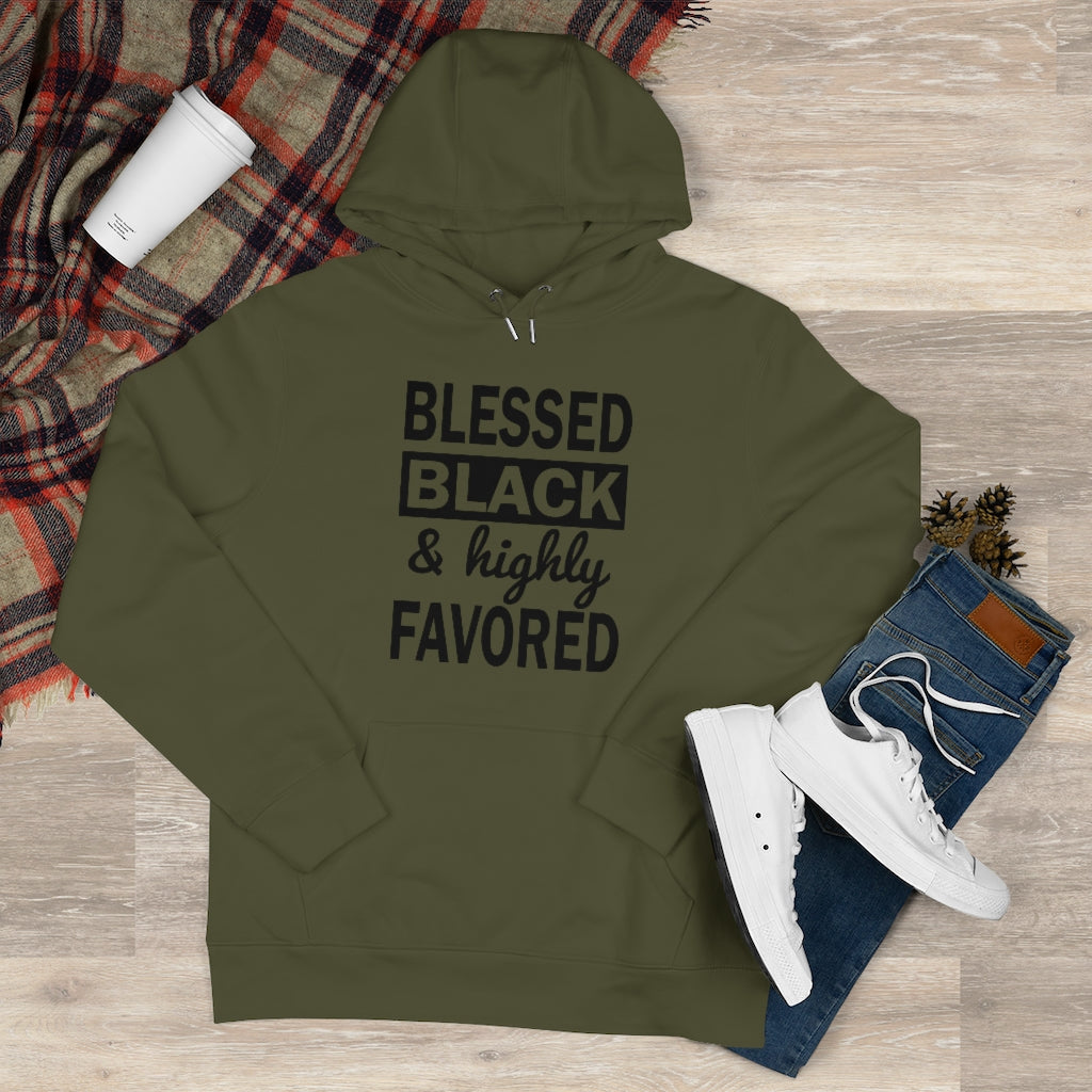 Blessed Black and Highly Favored - King Hooded Sweatshirt