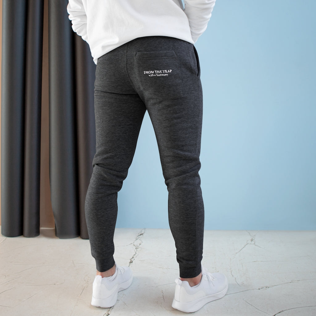 From The Trap With A Testimony Premium Fleece Joggers