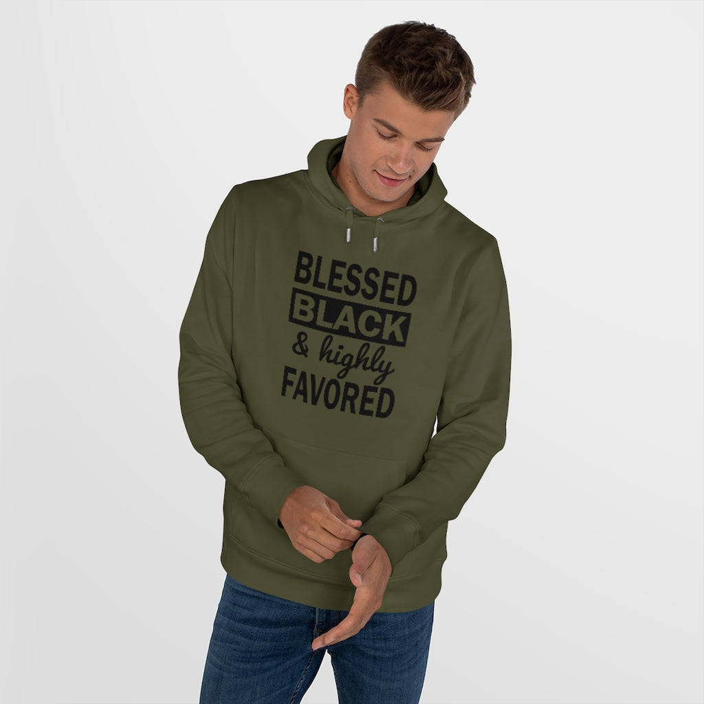 Blessed Black and Highly Favored - King Hooded Sweatshirt