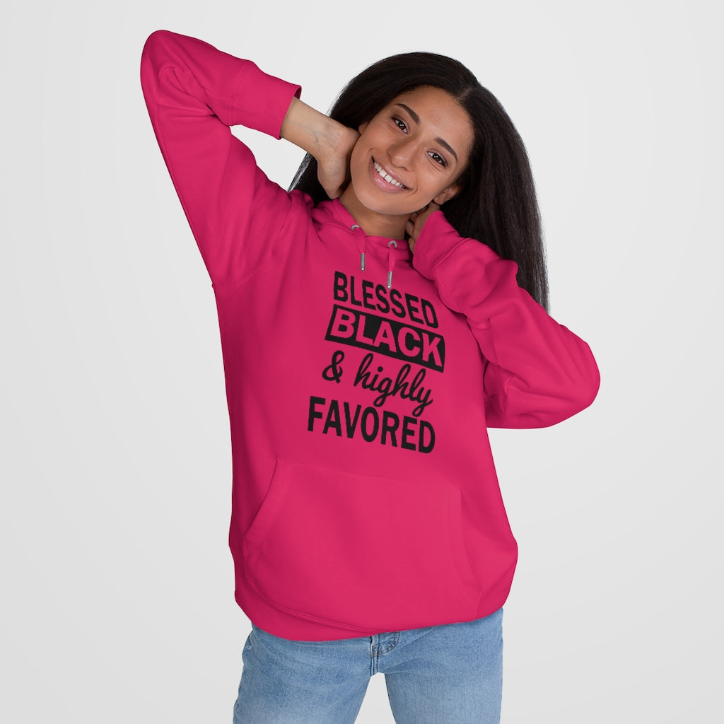 Blessed Black and Highly Favored - King Hooded Sweatshirt